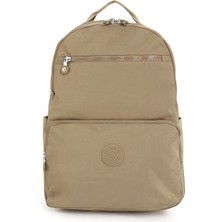 Sanmorris Srg Suya Dayanıklı Orta Boy Krinkıl Kumaş Çok Gözlü Siyah Laptop Okul ve Seyahat Sırt Çantası