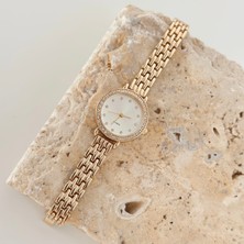 Vesce Atelier Petite Gold Saat Beyaz