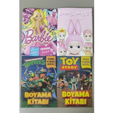 Ada Çanta Kırtasiye 4 Adet Stickerli Boyama Kitabı (Sonny Angel/barbi/toystory/ninja Kaplumbagalar) AD511710
