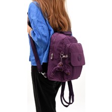 571 Collections Çanta Unisex Su Geçirmez Çok Gözlü Mor Renk Çapraz Askılı Göğüs ve Sırt Çantası