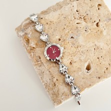 Vesce Atelier Lagoa Saat Gümüş Bordo