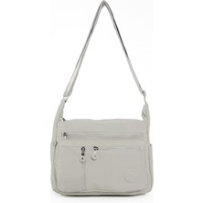 Sanmorris Unisex Krinkıl Kumaş Suya Dayanıklı Omuz Sırt Çantası 7 Fermuarlı , Termos Cebi, Ayarlanabilir Askı