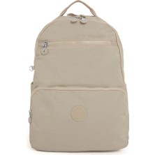 Sanmorris Srg Suya Dayanıklı Orta Boy Krinkıl Kumaş Çok Gözlü Siyah Laptop Okul ve Seyahat Sırt Çantası