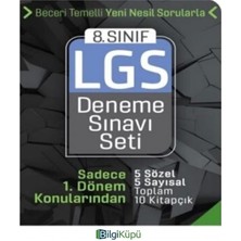 Storemax Bilgi Küpü 8. Sınıf Lgs 1. Dönem Deneme Seti: Sadece 1. Dönem Konularından - 5 Sözel 5 Sayısal Toplam 10 Kitapçık
