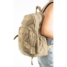 Sanmorris Unisex Suya Dayanıklı Kumaş Laptop Bölmeli Büyük Boy Okul Seyahat Sırt Çantası