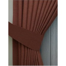 Storemax Ev Depo Kiremit Düz Renk Fon Perde 1/2 Seyrek Pile Tek Kanat TYCSRVI8FN169343189446772, Kiremit, 80 x 250