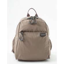 Sanmorris Unisex Suya Dayanıklı Vizon Rengi Çok Gözlü Sırt Çantası