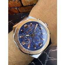 Lee Cooper Erkek Kol Saati – Lacivert Kadran – Paslanmaz Çelik Kasa – Kahverengi Deri Kordon