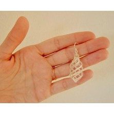 ADA 3D Spiral Galaksi Formunda Küpe - Kozmik Sonsuzluk Geometri Temalı Fütüristik Aksesuar