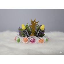 Lila El Yapımı Dantel Doğumgünü Bebek&Çocuk  Tacı