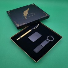 Costurera Roller Kalem Deri Anahtarlık Çakmak Seti Dekoratif Hediyelik