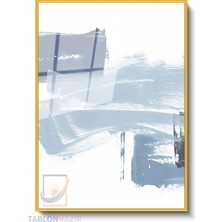 Tablonhazır Dikey Çerçeveli Cam Soyut 0019 Modern Ev Dekoru Duvar Sanatı Ev Ofis Tablosu
