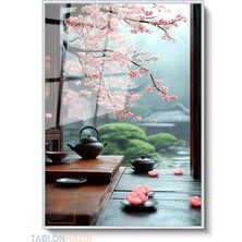 Tablonhazır Dikey Çerçeveli Cam Dinlendirici Modern Ev Dekoru Duvar Sanatı Ev Ofis Tablosu