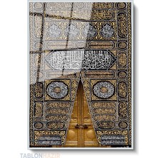 Tablonhazır Dikey Çerçeveli Cam Kabe Kapisi4 Modern Ev Dekoru Duvar Sanatı Ev Ofis Tablosu