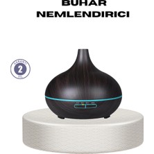 Elektronikçim 550 ml Ultrasonik Uçucu Yağ Difüzörü 7 Renk LED Işıklı ve Zaman Ayarlı - TK0021-5CA920