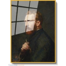 Tablonhazır Dikey Çerçeveli Cam Vangogh 139 Modern Ev Dekoru Duvar Sanatı Ev Ofis Tablosu