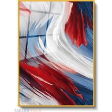 Tablonhazır Dikey Çerçeveli Cam Soyut 0023 Modern Ev Dekoru Duvar Sanatı Ev Ofis Tablosu