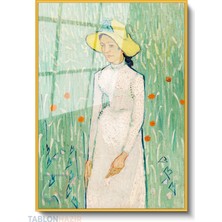 Tablonhazır Dikey Çerçeveli Cam Vangogh 77 Modern Ev Dekoru Duvar Sanatı Ev Ofis Tablosu