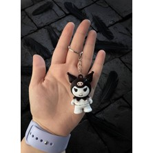 ADA 3D Asi Ruh Kuromi Figür Anahtarlık Charm- Hareketli Eklemli Kawaii Aksesuar