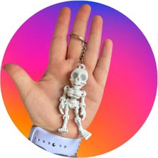 ADA 3D Gülümseyen Hareketli Iskelet Figür Anahtarlık Charm - Tarz Sahibi Dostunuz