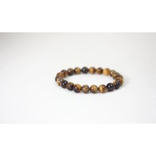 Efulim Doğaltaş Kaplangözü Doğal Taş Bileklik, Unisex Esnek Misina, Enerji Dengeleyici, El Yapımı