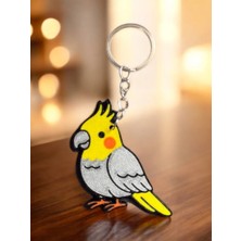 ADA 3D Sultan Papağanı Figür Anahtarlık Charm - Neşe ve Evcil Dostunuzun Hatırası