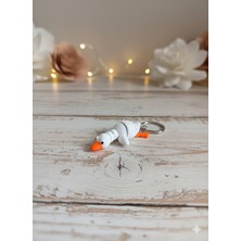 ADA 3D Hareketli Eklemli Sevimli Kaz Figür Anahtarlık Charm - Neşeli Arkadaşınız