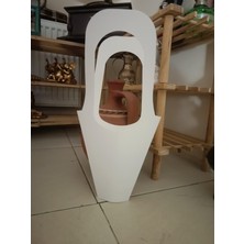 Orbak Kağıtçılık Buket ve Saksı Çiçek Taşıma Için Beyaz Lüks Kağıt Çanta | 100 Adet