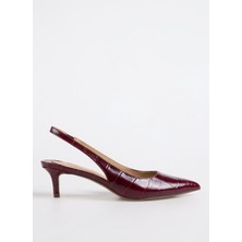 Lauren Ralph Lauren Bordo Kadın Topuklu Ayakkabı 802980117003