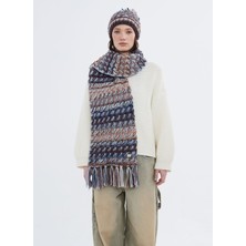 Nordbron Gökmavi Kadın Atkı Cherly Scarf