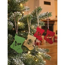 Odmek Metal Yılbaşı Ağaç Süsü / 4'lü Set