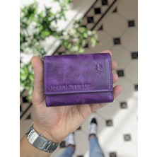 Visso Leather Visso 660 Deri Isme Özel Güçlü Mıknatıs Kilitli Akordeon Yelpaze Kartlık Cüzdan Erkek Kadın Çanta Kişiye Özel