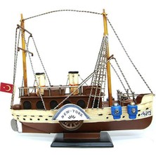 Costurera Metal Gemi Biblo Dekoratif Hediyelik