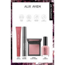 Alix Avien Yoğun Pigment Veren Uzun Süre Kalıcı Dolgunlaştırıcı, Nemlendirici Etkili Akmayan Pembe Makyaj Seti