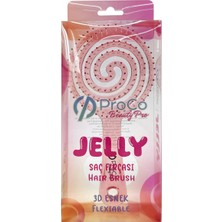 Proco Beauty Pro Jelly Saç Fırçası - Üç Boyutlu 3D Esnek Açma Tarama Saç Fırçası