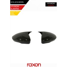 Raxon Hyundaı Elantra 2016-2018 Batman & Yarasa Ayna Kapağı – Parlak Piano Black Sport