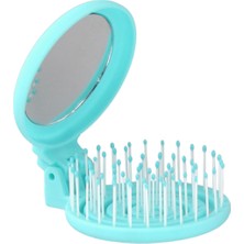 Proco Beauty Makaron Saç Fırçası-Üç Boyutlu 3D Esnek Aynalı Çanta Boy Saç Fırçası-Compact Detangler