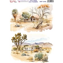 E Hobici Koyu Zemin Sulu Transfer Kağıdı 25X35CM KST-242