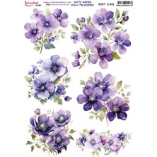 E Hobici Koyu Zemin Sulu Transfer Kağıdı 25X35CM KST-142