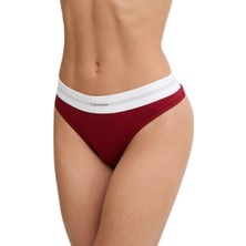 Calvin Klein Kadın Kırmızı Tanga LV00QF8023