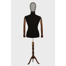 Manken İstanbul Erkek Tel Kafalı Ahşap Kollu Terzi Mankeni