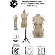 Manken İstanbul Özel Punto Kumaş - 34 Beden Pantolon Giyebilen İğne Batabilen Terzi Mankeni