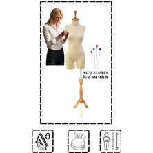 Manken İstanbul Pantolon Giyebilen 40 Beden Süngerli Terzi Mankeni Prova Mankeni Vitrin Mankeni Pac-01