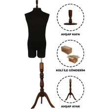 Manken İstanbul Pantolon Giyebilen 48 Beden Erkek Vitrin Amaçlı Terzi Mankeni Vitrin Mankeni (İğne Batmaz)