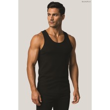 Belinoplus Fitilli Erkek Bambu Atlet Siyah Renk Kutulu 3 Lü Paket