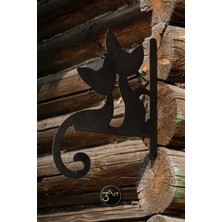 3Art Metal Metal Saksı Askılığı - Duvar Tipi Dekoratif Çiçek Askısı
