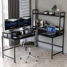 Yasmak 610-S L Masa ,raflı L Şekilli Ofis Masası