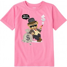 Colermi Pamuk Kumaş Çocuk Tişörtü – Cool Ayı Don’t Worry Baskılı Unisex Çocuk T-Shirt