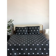 Bella Home Kalpli Çift Kişilik 3 Parça Yatak Örtüsü Seti - 200X240 cm - Pvc Çantalı