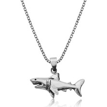Aya Diamond Gümüş Köpek Balığı Kolye